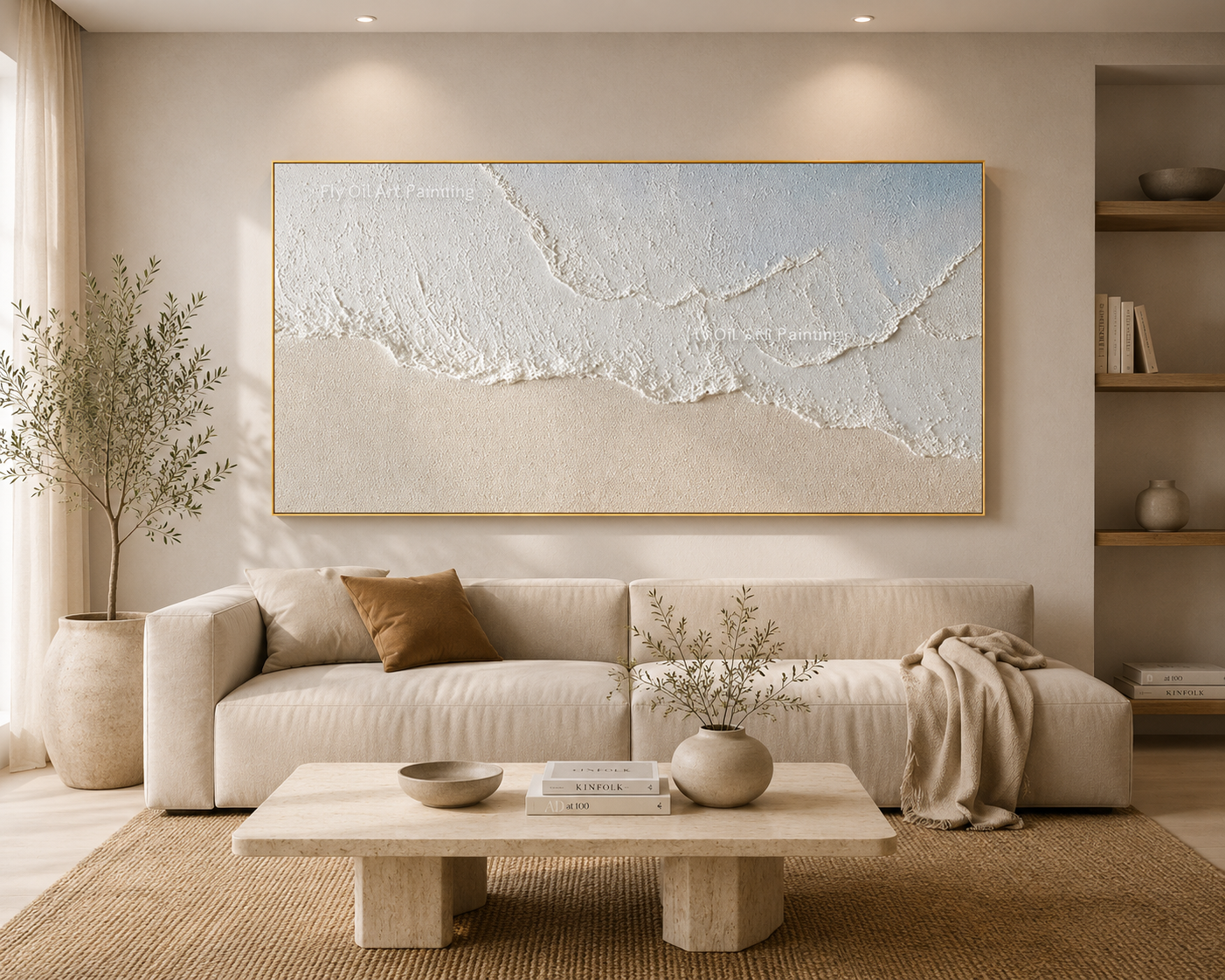 Hand-Painted Horizontal Oil Canvas