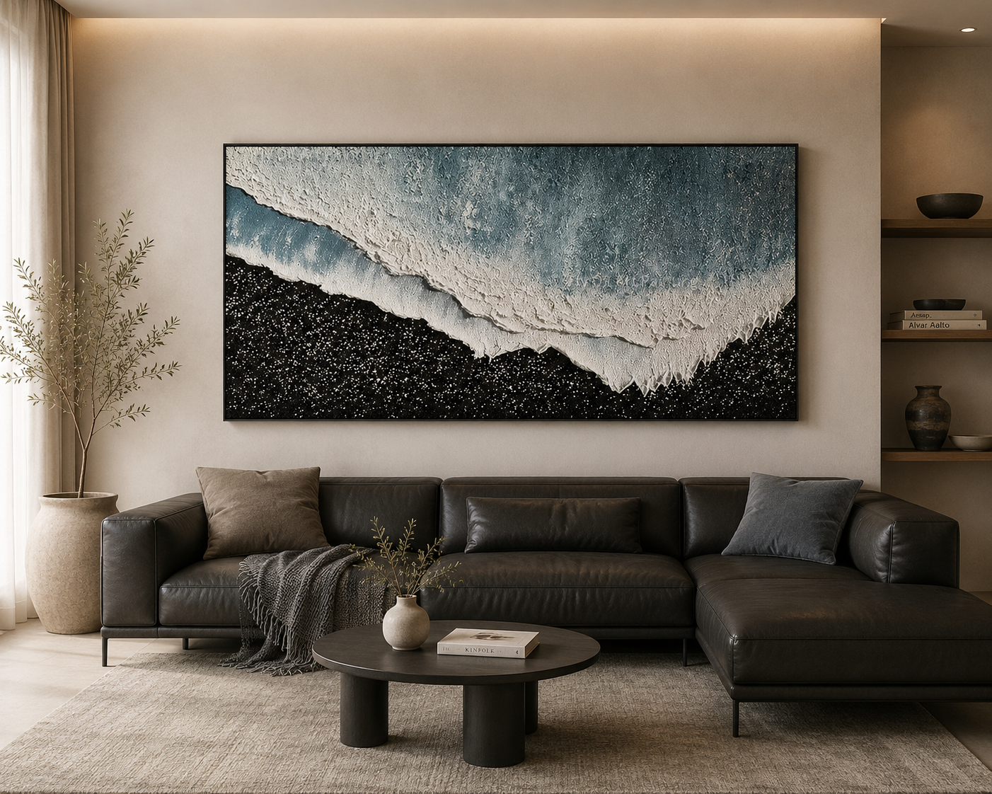 Hand-Painted Horizontal Oil Canvas